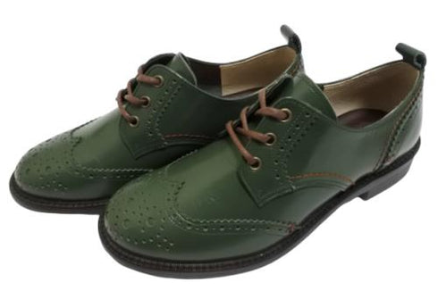 【TODAY'S 5528 ブルー】本革メダリオンウイングチップトラッドシューズ